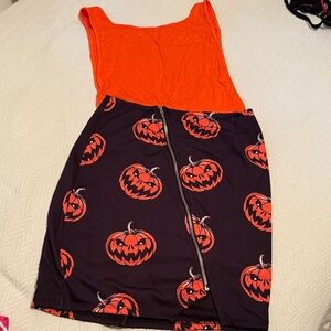 Eye Candy Black Pumpkin Skirt
